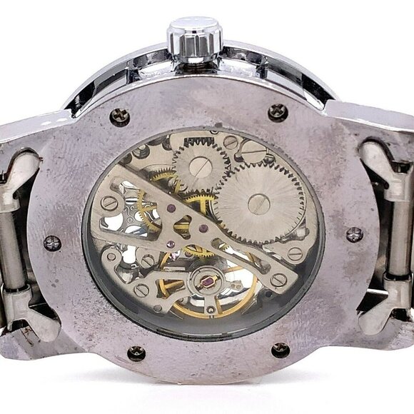 Winner Automatic Stainless Steel Blue Skeleton Dial Watch! 198 - Picture 8 of 10